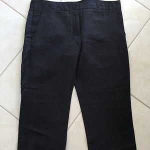 Ann Demeulemeester black trouser cropped pant